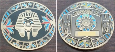 Geoswag C&P Club August 2016 - Cache like an Egyptian Geocoin.jpg