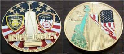 Geoswag CP Club September 2016 - Never Forget 15 Years Geocoin.jpg